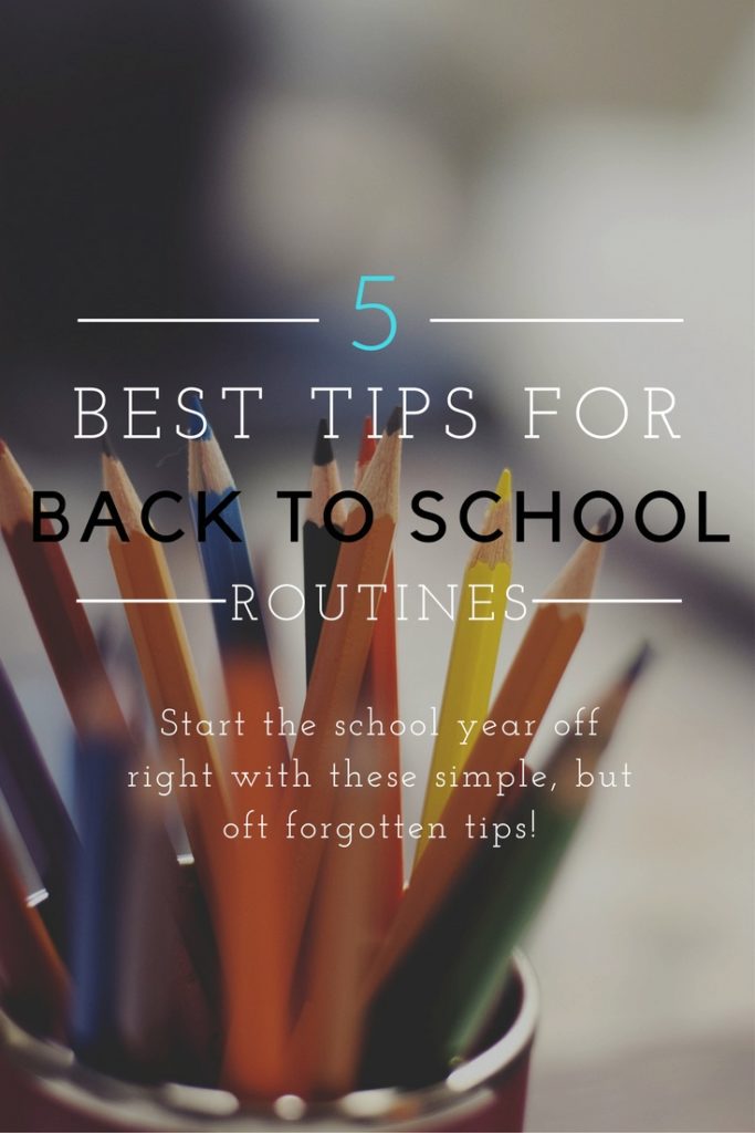 Ease into back to school routines with these simple tips. Back to school doesn't have to be hard. These tips will help you get your year started off the right way.