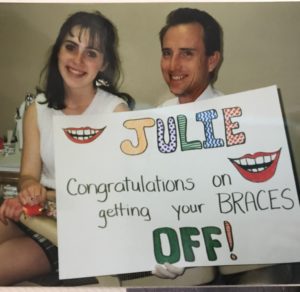 All the Moms are Straightening! Julie achieved straight teeth as a young teenager and now turns to Invisalign to regain the smile of her youth.