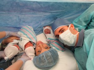 NICU awareness - first picture as a family of five