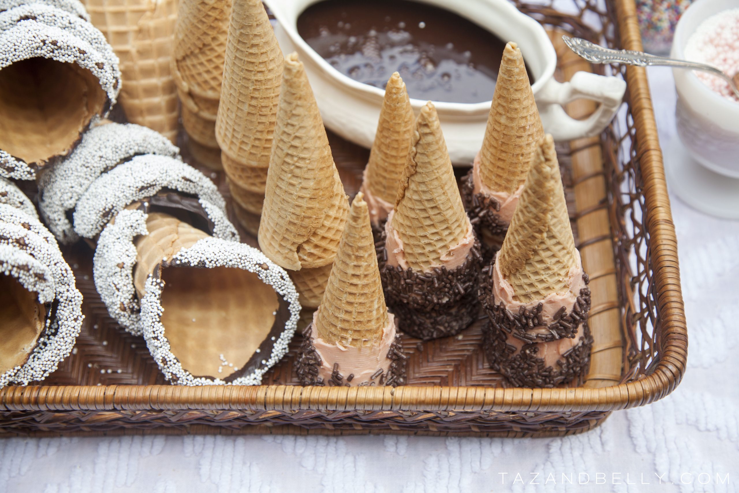 Make National Ice Cream Day special with fancy waffle and sugar cones!