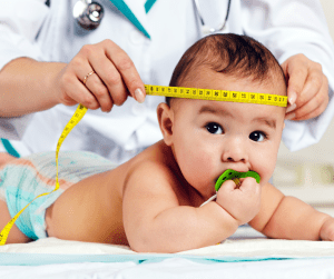 baby at pediatrician